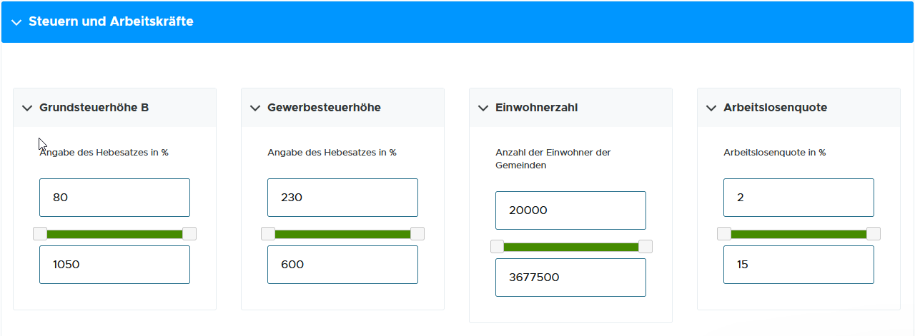 Business Location Explorer - Einwohner