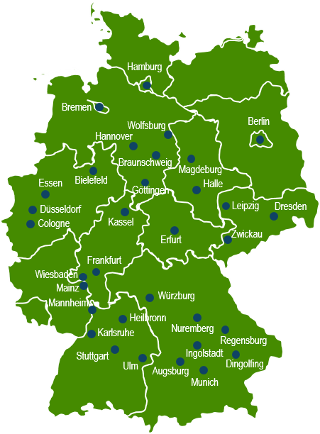 Lagerhalle mieten | Wichtige Logistikregionen