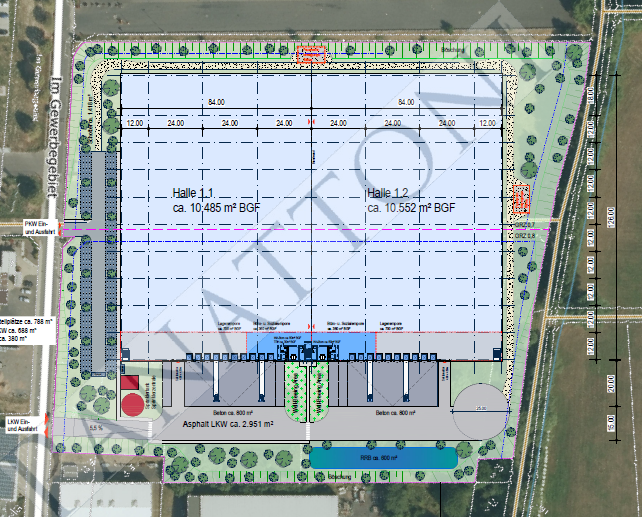 Lagerhalle in Bad Hersfeld_Lageplan