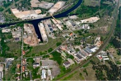 Gewerbegebiet, Industriegebiet: Binnenhafen/ehemalige Möbelwerke (Commercial industrial area)