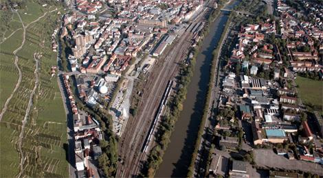 Gewerbegebiet, Industriegebiet: Gewerbegebiet Pliensauvorstadt (Commercial industrial area)