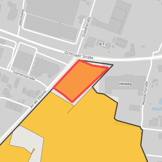 Gewerbegebiet, Industriegebiet: Gewergebiet Östlich der Eßseite (Commercial industrial area)