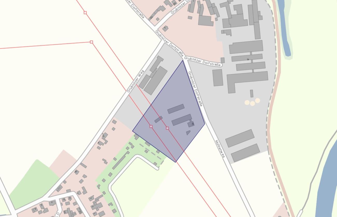 Gewerbegebiet, Industriegebiet: Misch- und Gewerbegebiet Grubnitz (Commercial industrial area)